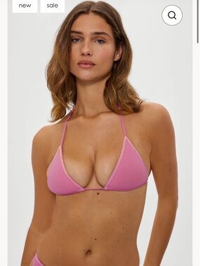 Pink Triangle Bikini Top Frankie’s bikinis